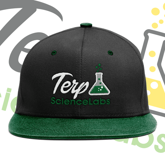 Terp Science Labs Snapback (Flat Brim) Black/Green