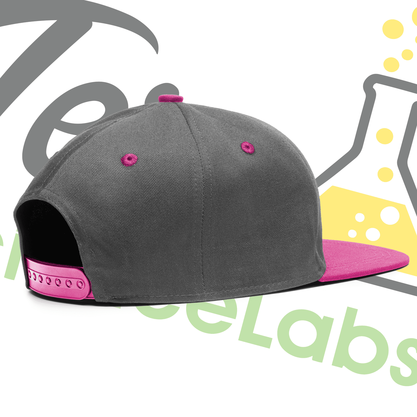 Terp Science Labs Snapback (Flat Brim) Grey/Pink